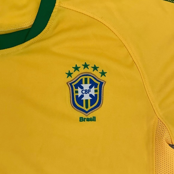 Unisex Brazil Soccer Jersey Tee CBF Blokecore - Picture 2 of 6